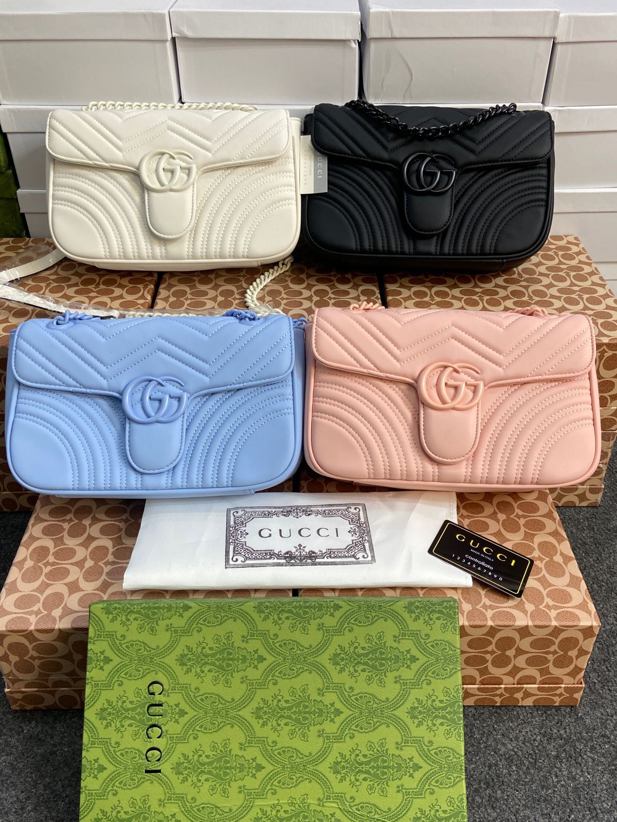 Quilted Luxe Chain Shoulder Bag